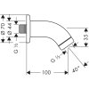 Hansgrohe  CHROM Sprchové rameno 100 mm