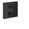 Hansgrohe Ecostat Square MATNÁ ČERNÁ termostat pod omítku pro 2 spotřebiče