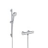 Hansgrohe Croma Select S BÍLÁ/CHROM Sprchový systém na stěnu Vario s termostatem Ecostat 1001 CL a sprchovou tyčí 72 cm