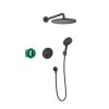 Hansgrohe Croma MATNÁ ČERNÁ Sprchový systém 280 1jet s termostatem Ecostat S