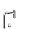 Hansgrohe Metris Select M71 CHROM dvouotvorová kuchyňská páková baterie 200, vytahovatelná sprška, 2jet, sBox