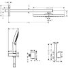 Hansgrohe Raindance E MATNÁ ČERNÁ Sprchový systém pro podomítkovou instalaci s termostatem Select