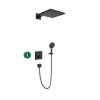 Hansgrohe Raindance E MATNÁ ČERNÁ Sprchový systém pro podomítkovou instalaci s termostatem Select
