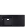 Hansgrohe S51 GRAFITOVÁ ČERNÁ S5110-F45 vestavný dřez 450 s odkapávací plochou