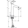 Hansgrohe Talis S CHROM Páková umyvadlová baterie 190 bez odtokové soupravy