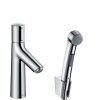 Hansgrohe Talis Select S CHROM Umyvadlová baterie 100 s ruční sprchou Bidette a sprchovou hadicí 160 cm