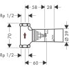 Hansgrohe   Základní těleso 40 l/min pro uzavírací ventil pod omítku s keramikou DN15