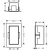 Hansgrohe XtraStoris Minimalistic MATNÁ ČERNÁ Výklenek do stěny bez rámu 300/150/140