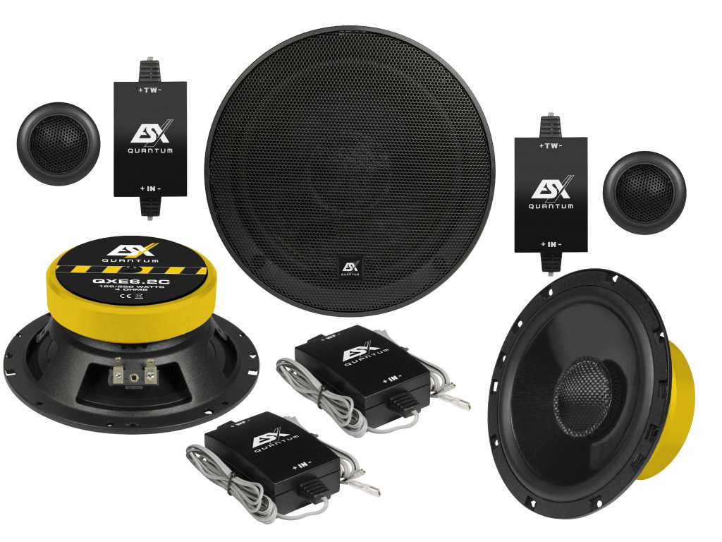 ESX QXE6.2CV2 - <p>2-pásmové komponentní reproduktory 16 cm , 100 W RMS, 3 <span