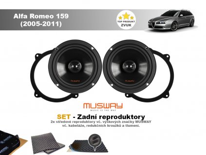 zadni reproduktory Alfa Romeo 159 (2005 2011)