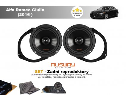 zadni reproduktory Alfa Romeo Giulia (2016 )