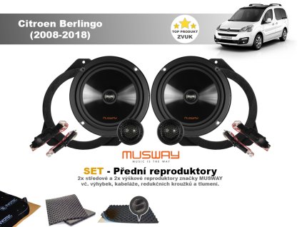 predni reproduktory Citroen Berlingo (2008 2018)