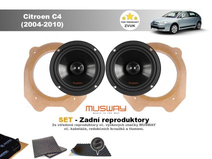 zadni reproduktory Citroen C4 (2004 2010)