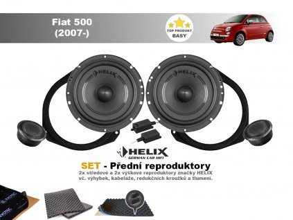 SET - přední reproduktory do Fiat 500 (2007-) - Helix
