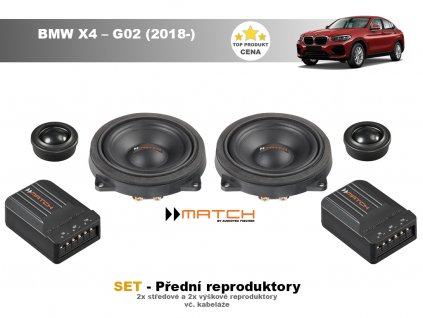 predni repro match BMW X4 – G02 (2018 )