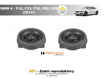 zadni repro match BMW 4 F32, F33, F82, F83 (2014 )
