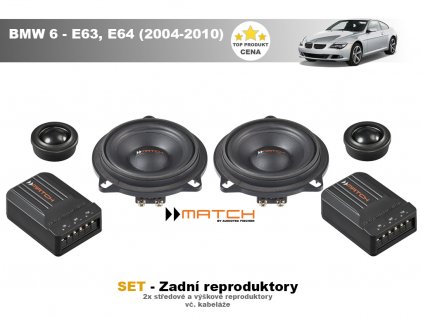 zadni repro match BMW 6 E63, E64 (2004 2010)
