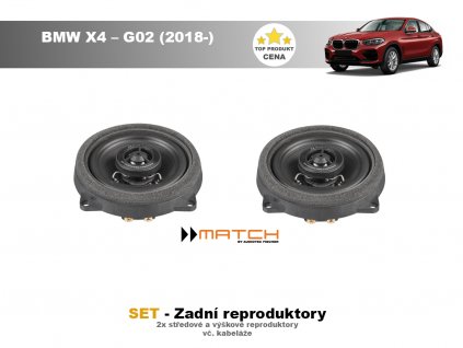 zadni repro match BMW X4 – G02 (2018 )