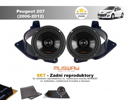 zadni repro Peugeot 207 (2006 2012)