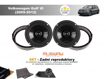 zadni repro Volkswagen Golf VI (2009 2012)