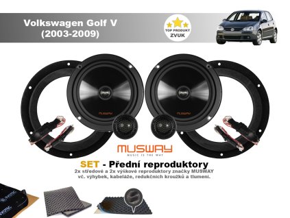 predni repro Volkswagen Golf V (2003 2009)