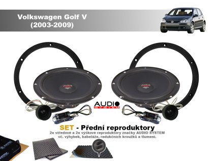 predni repro Volkswagen Golf V (2003 2009)