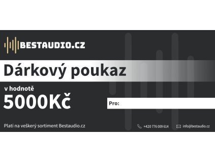 Poukaz v hodnotě 5000Kč
