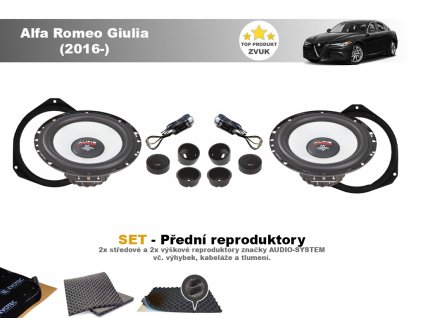 Alfa Romeo Gulia M Audio system predni