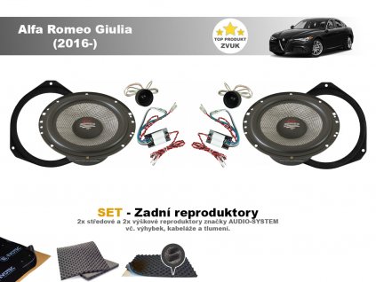 Alfa Romeo Gulia X Audio system zadni
