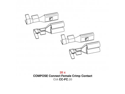 COMPOSE Connect Female Crimp Contact CiA CC FC 20