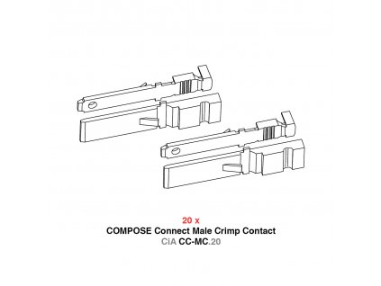 COMPOSE Connect Male Crimp Contact CiA CC MC 20