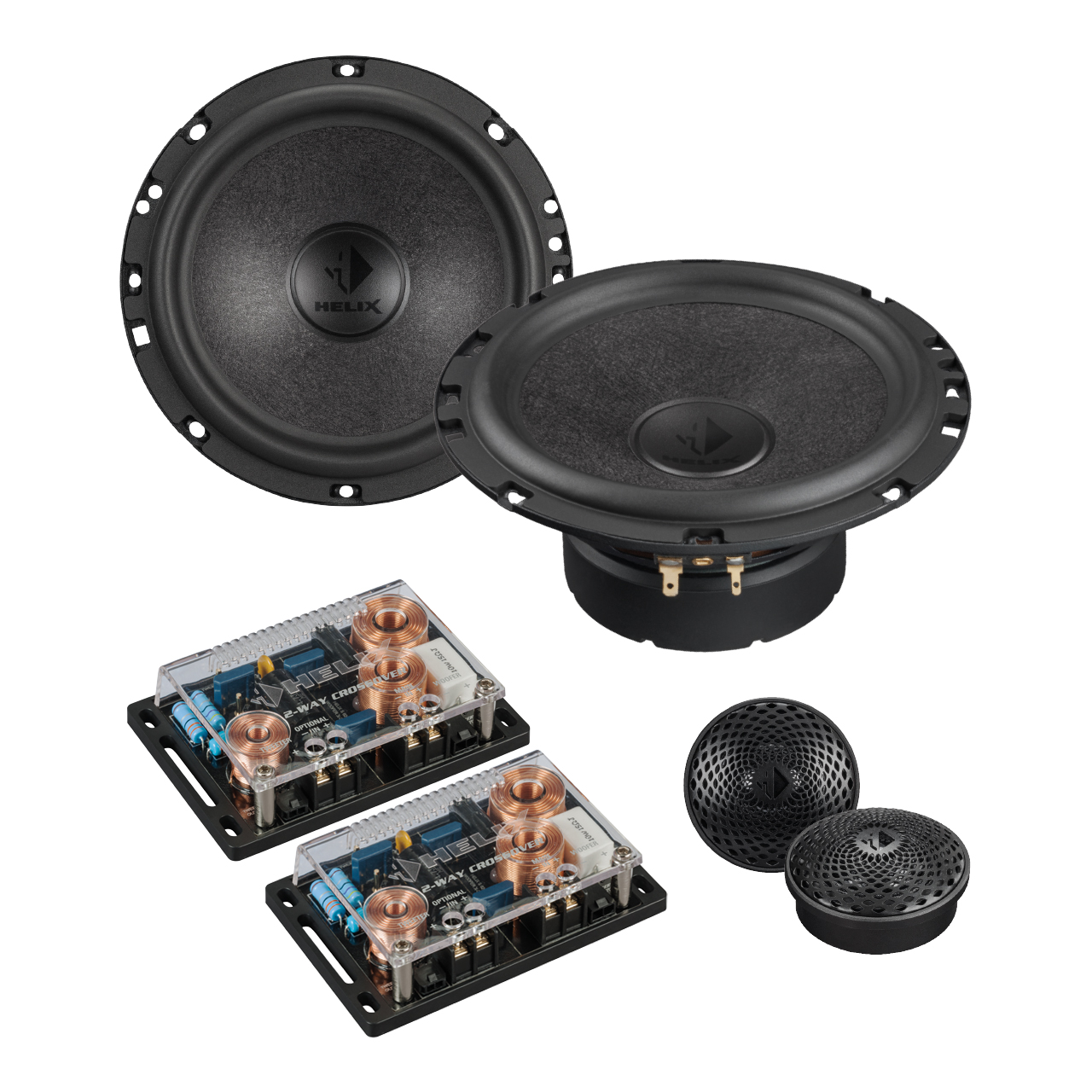 Helix S 62C.2 - <p>2-pásmové komponentní reproduktory, 16 cm, 100 W RMS, 4<span>