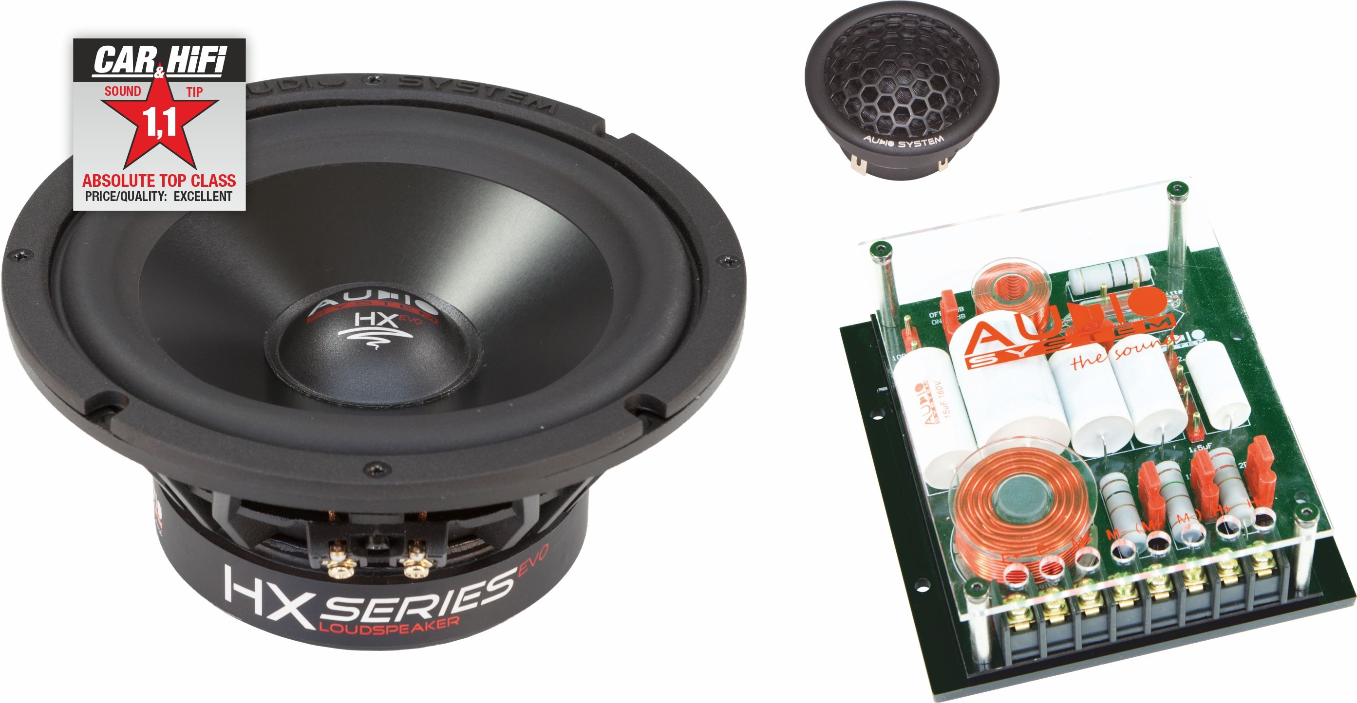 Audio System HX 165 Dust EVO 2 - <p><span>2-pásmové komponentní 165mm reprodukto