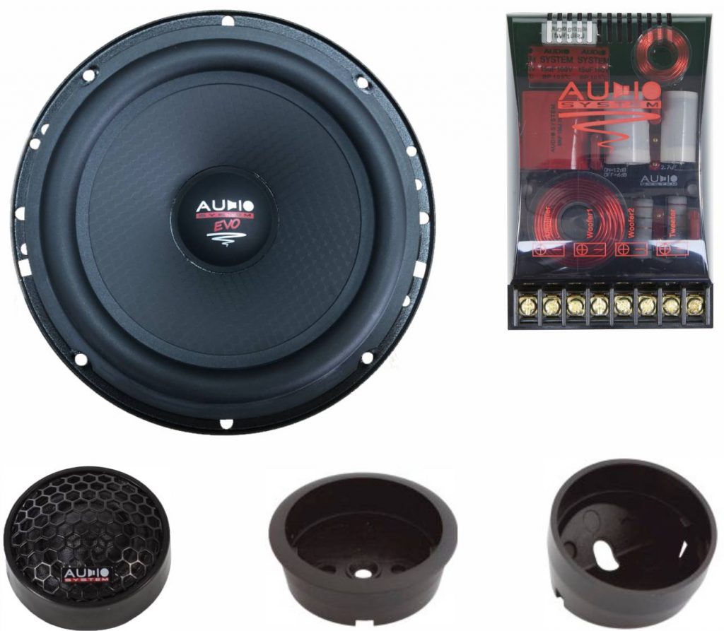 AUDIO SYSTEM HX 165 SQ EVO 3 - 2-pásmové komponentní reproduktory 165 mm, 140 W 