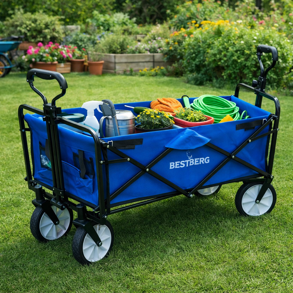 Skládací plážový vozík BestBerg BBBW-10BE