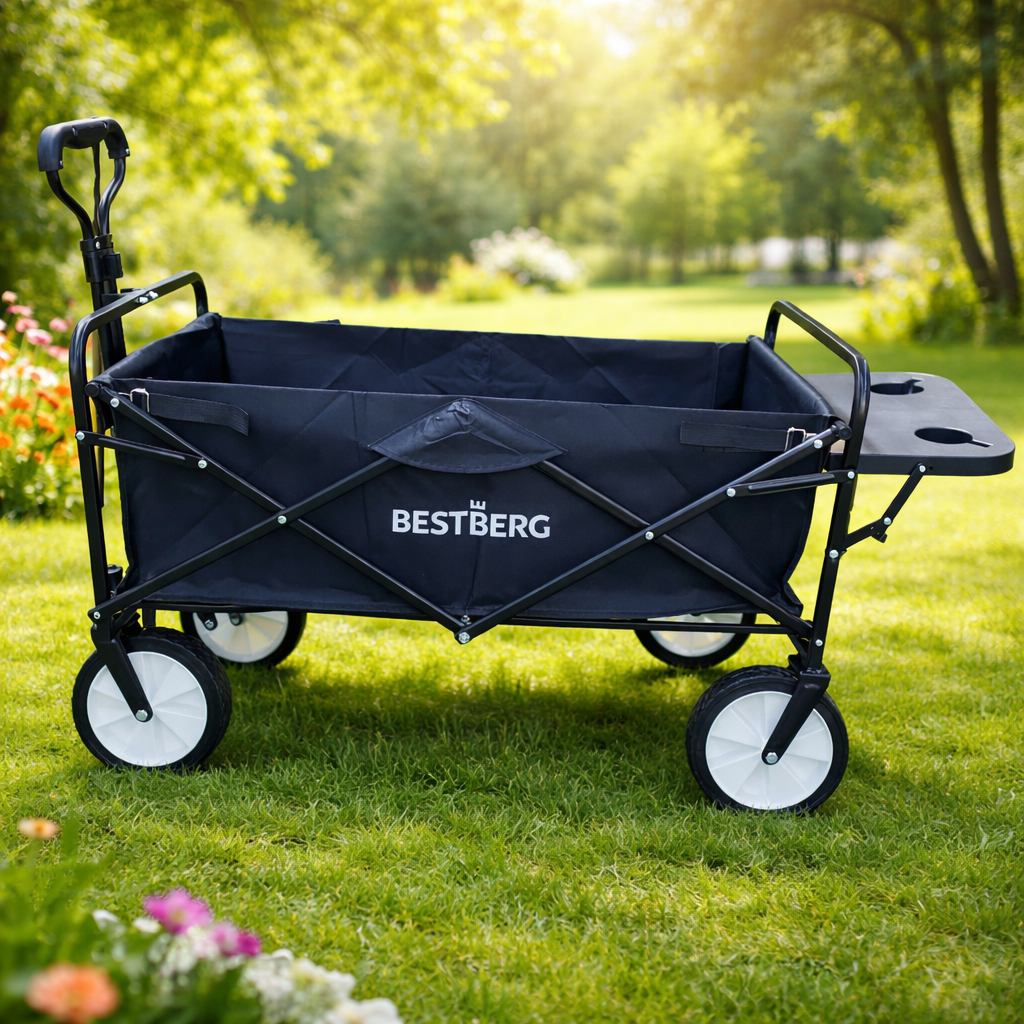 Skládací plážový vozík BestBerg BBBW-10BK