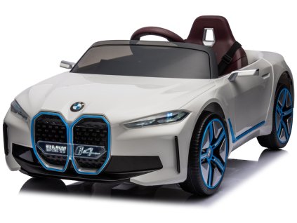 Dětské elektrické autíčko s dálkovým ovládáním BestBerg BBCC-20W – BMW i4 / od 3 let / nosnost 30 kg / bílá