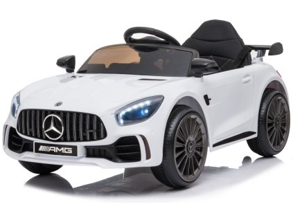 Dětské elektrické autíčko s dálkovým ovládáním BestBerg BBCC-50W – Mercedes-Benz AMG GT R / od 3 let / nosnost 25 kg / bílá