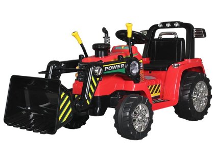 Dětské elektrické autíčko BestBerg BBCC-40R – nakladač / od 3 let / nosnost 30 kg / červená
