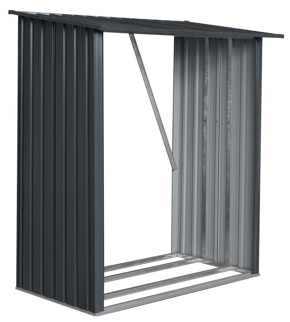 Zahradní dřevník BestBerg D-1A / 1,5 m² / 163 x 89 x 154 cm / šedá