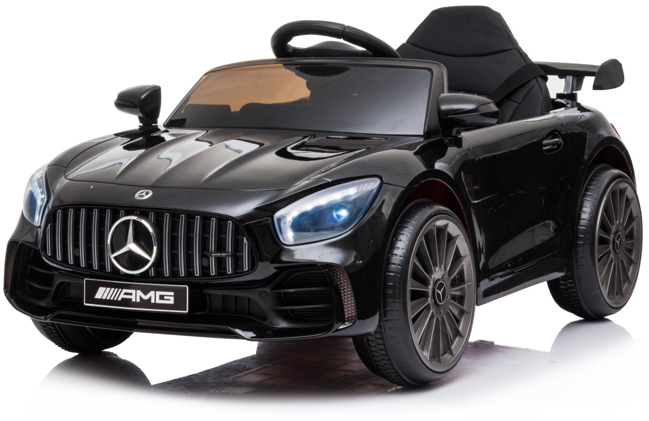 Dětské elektrické autíčko s dálkovým ovládáním BestBerg BBCC-50B – Mercedes-Benz AMG GT R / od 3 let / nosnost 25 kg / černá