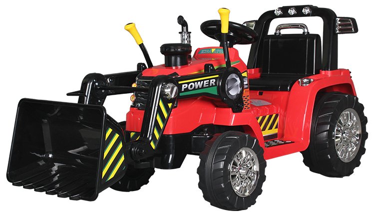 Dětské elektrické autíčko BestBerg BBCC-40R – nakladač / od 3 let / nosnost 30 kg / červená