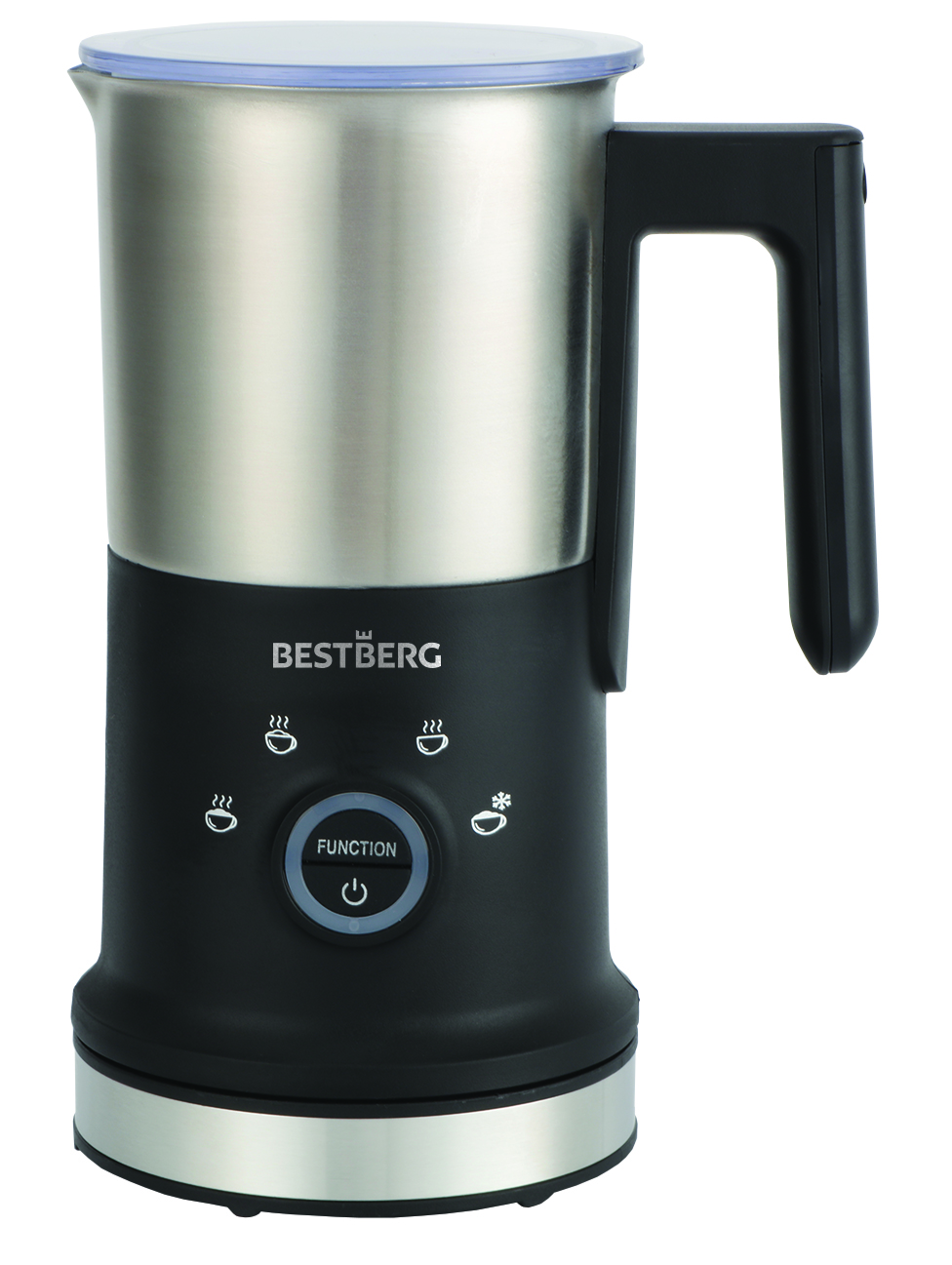 Napěňovač mléka BestBerg BBF-1410 / 240 ml / 500 W / černá/stříbrná