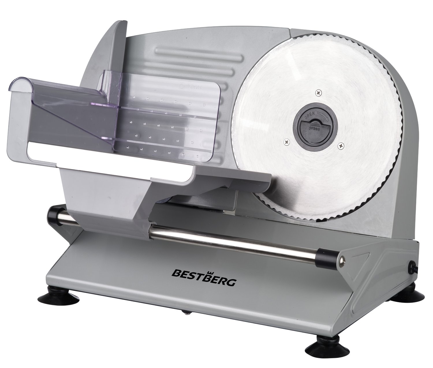 Elektrický kráječ BestBerg BBS-400 / 200 W / šedá