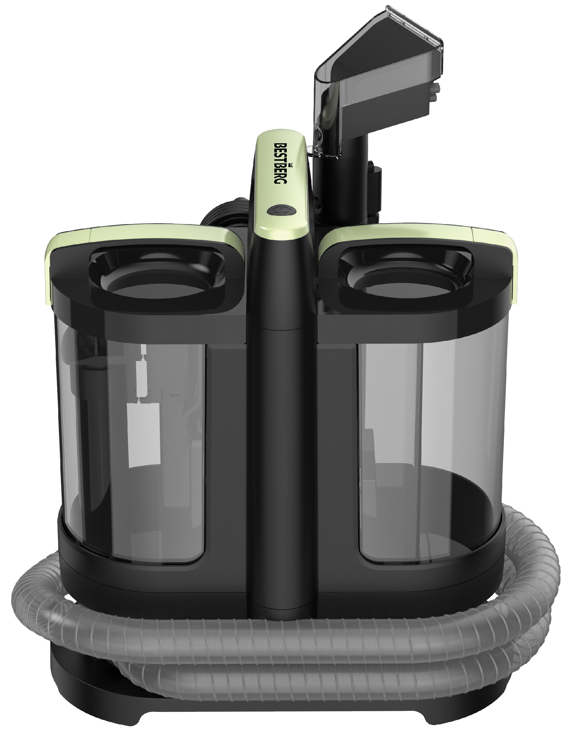 Tepovač koberců a čalounění BestBerg BBCT-10G / 450 W / 1,4 l + 0,7 l / černá