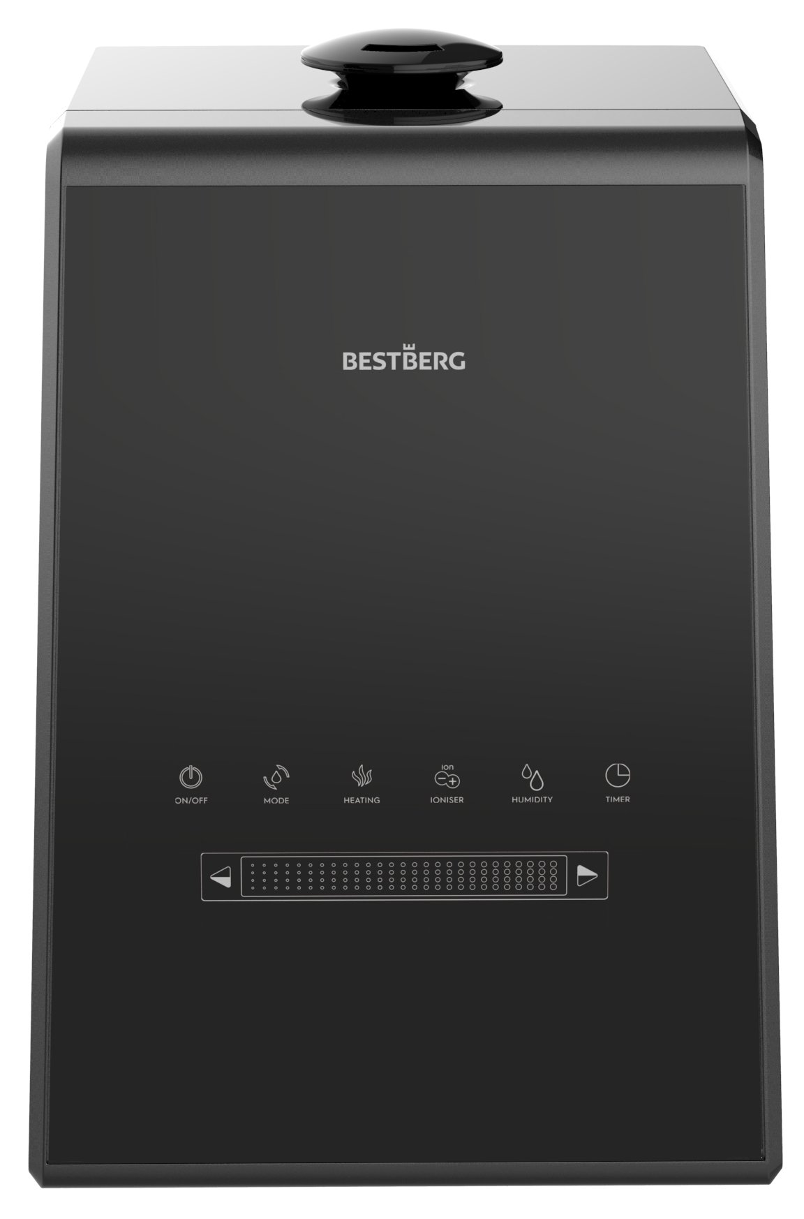 Plazmový zvlhčovač vzduchu s ionizátorem BestBerg BBAH-11B / 110 W / 5,3 l / 450 ml/h / černá