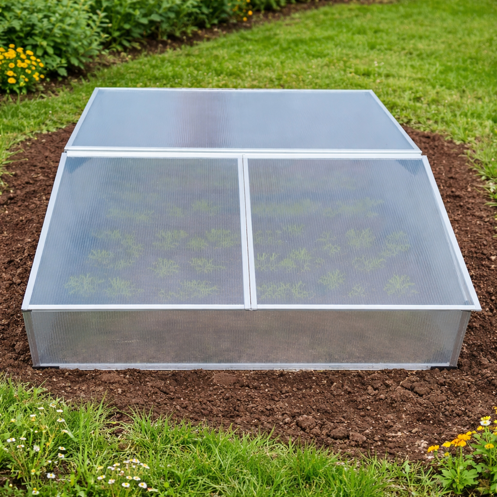 Dvojité pařeniště BestBerg BBGH-120CF / 100 x 120 x 40 cm / stříbrná