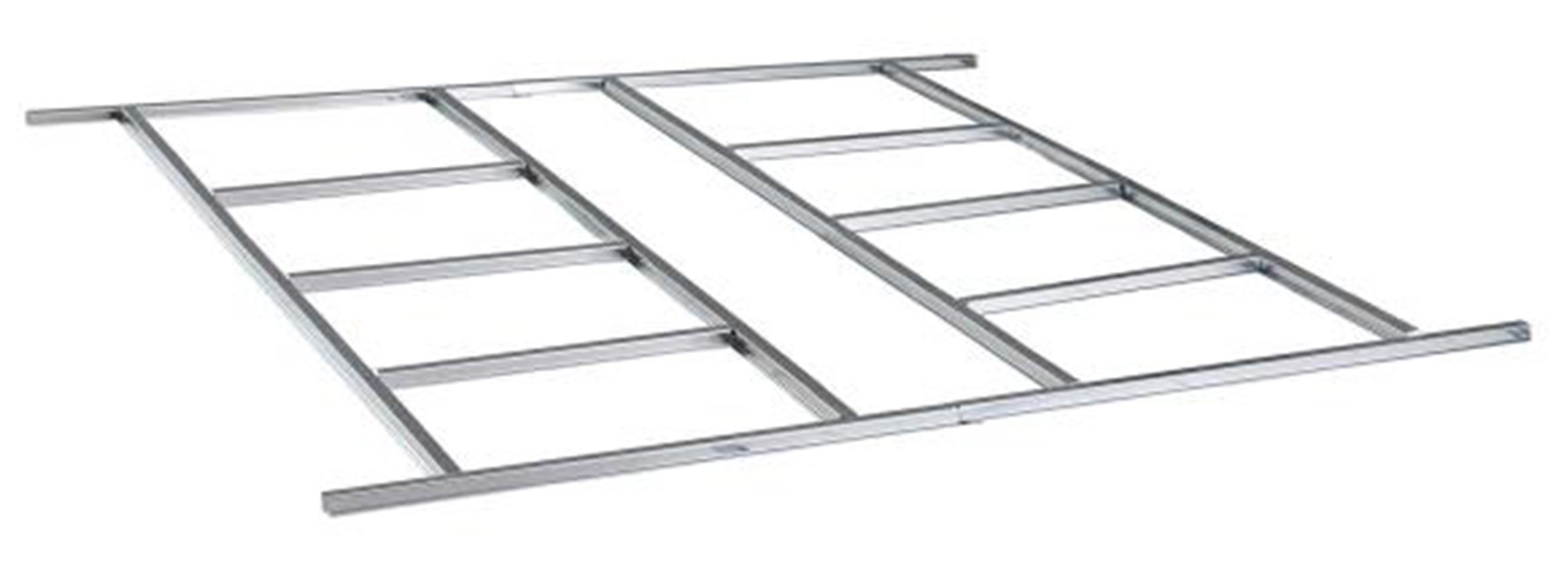 Základna BBSH-4 pro zahradní domek BestBerg ZDSL-4 / 116 x 216 cm / ocel / stříbrná
