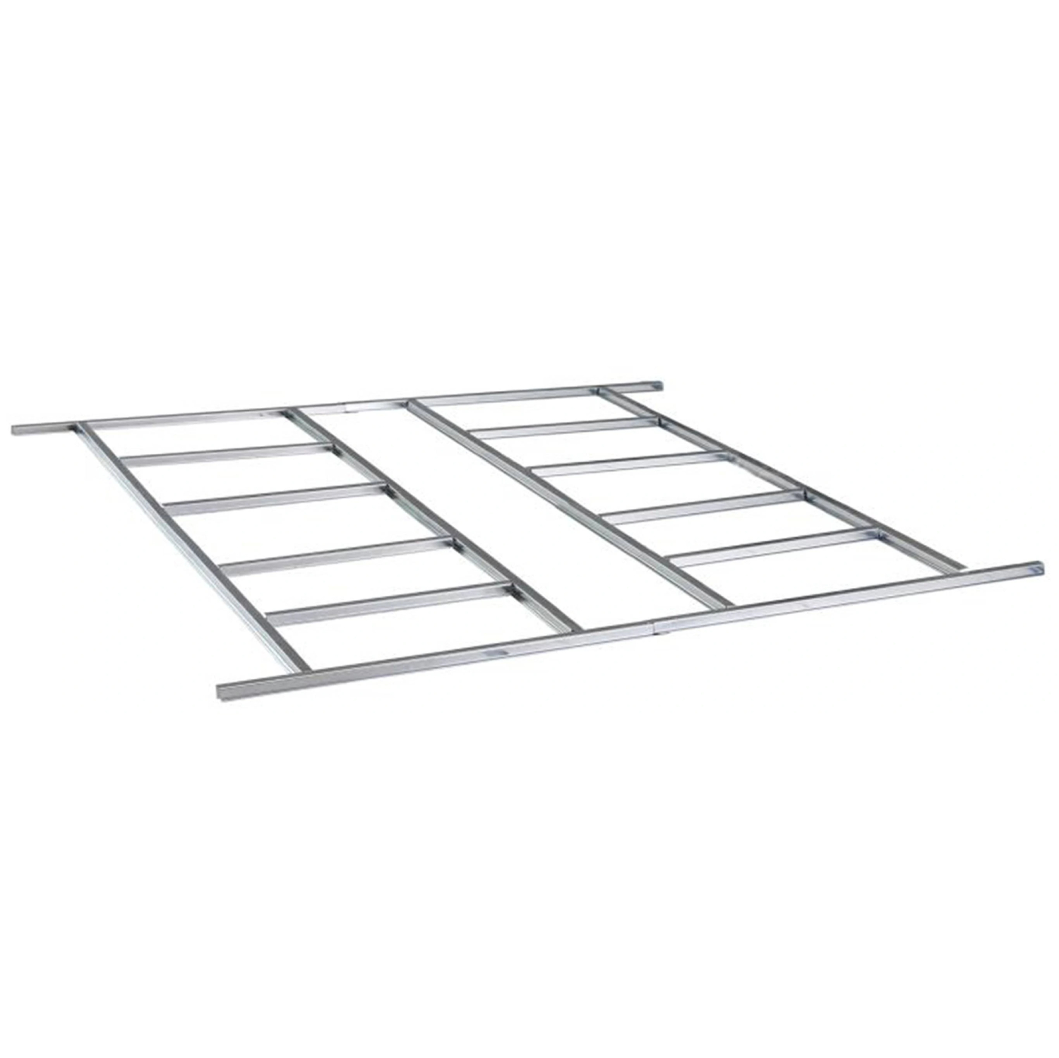 Základna BBSH-808 pro zahradní domek BestBerg ZD-808 / 159 x 216 cm / ocel / stříbrná