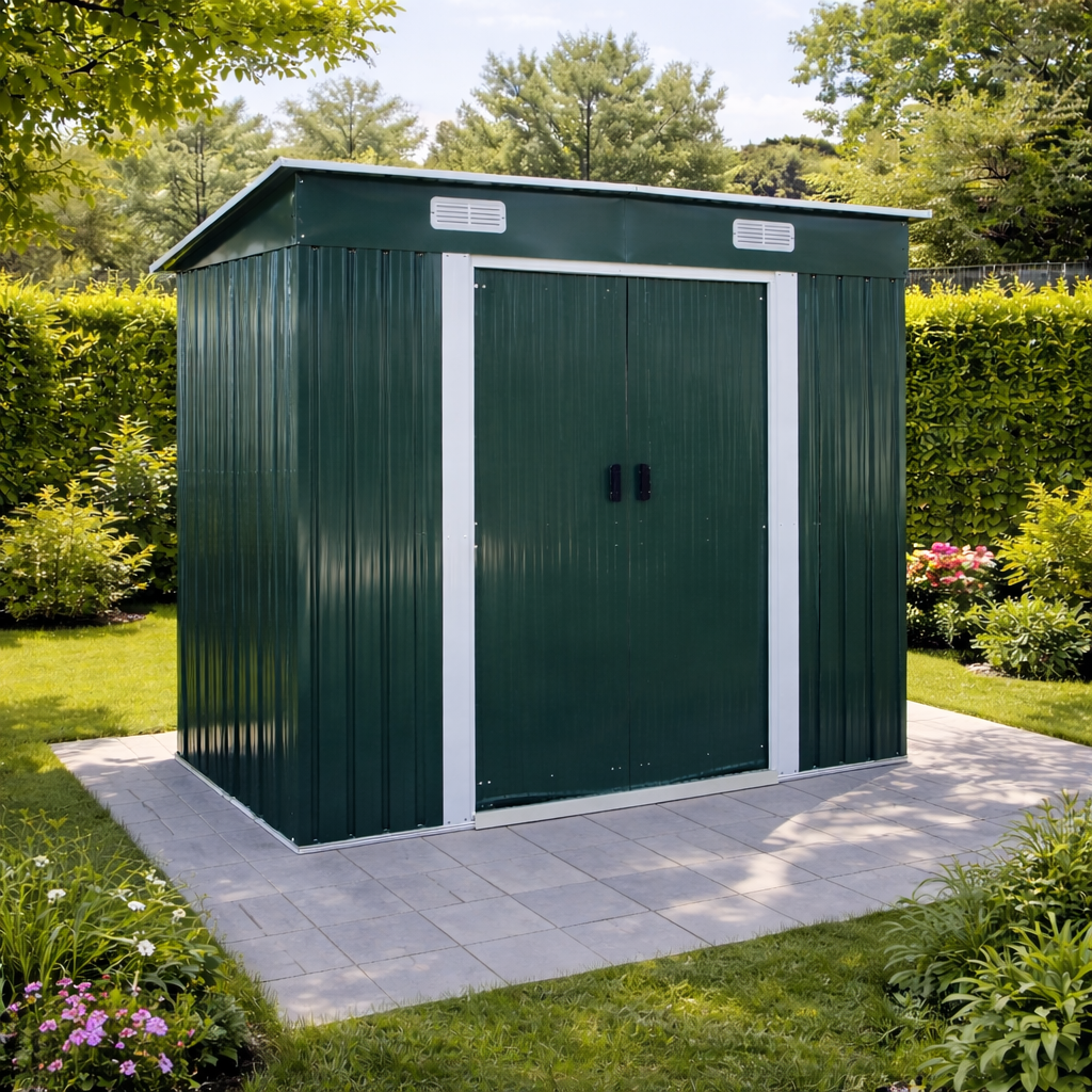 Zahradní domek BestBerg BBSH-407GR / 2,8 m² / 130 x 213 x 191 cm / zelená